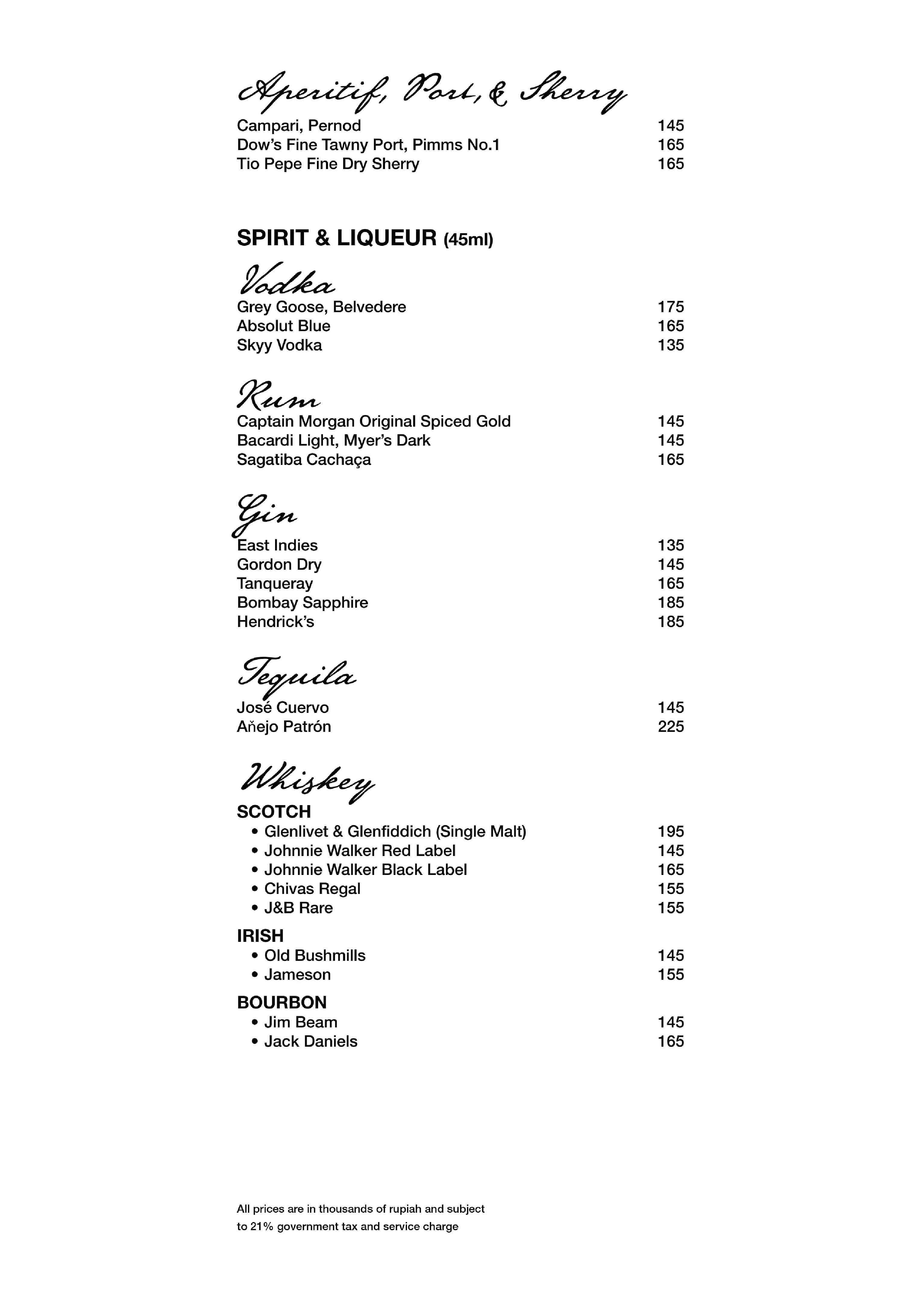 Drinks