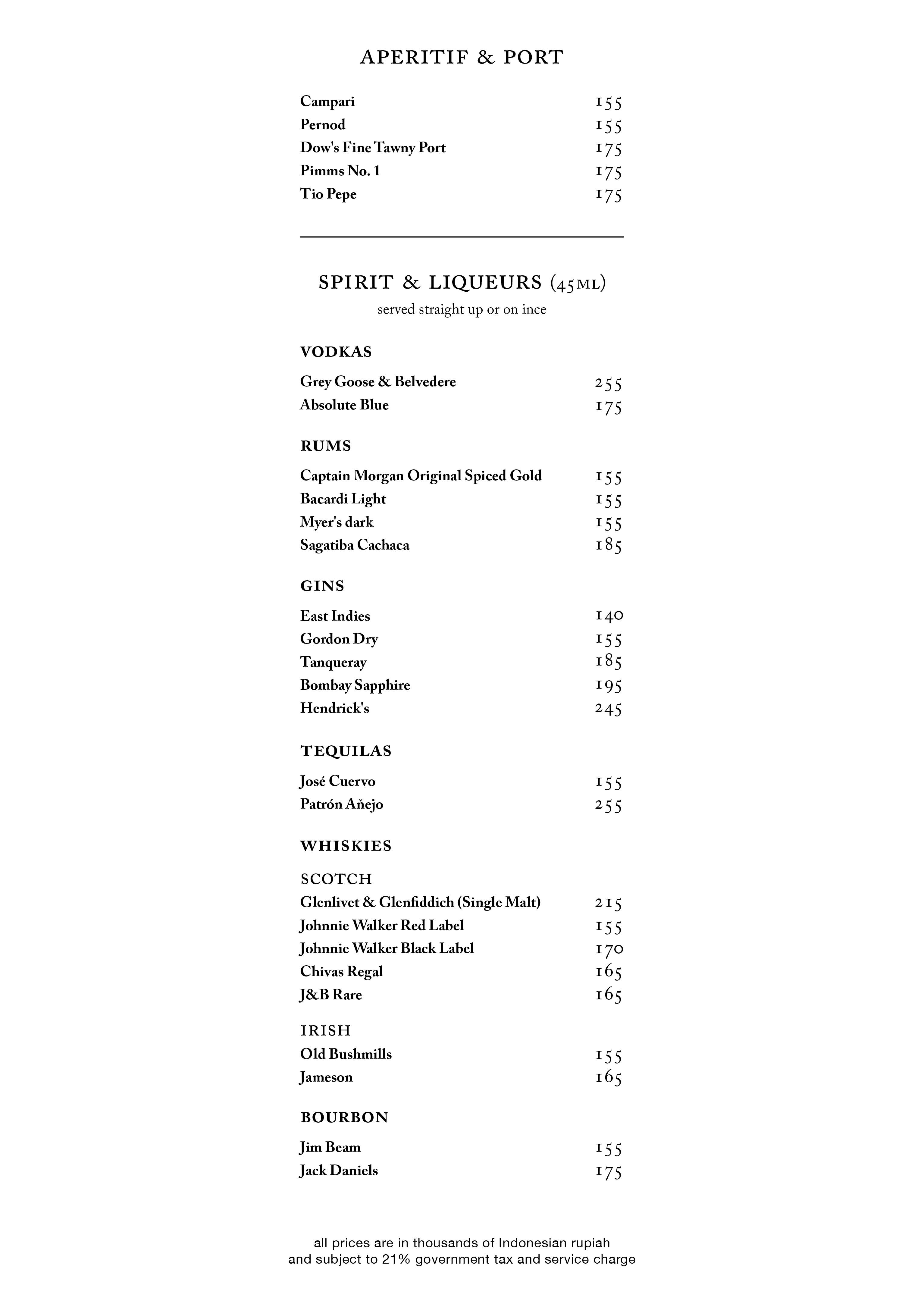 Drinks