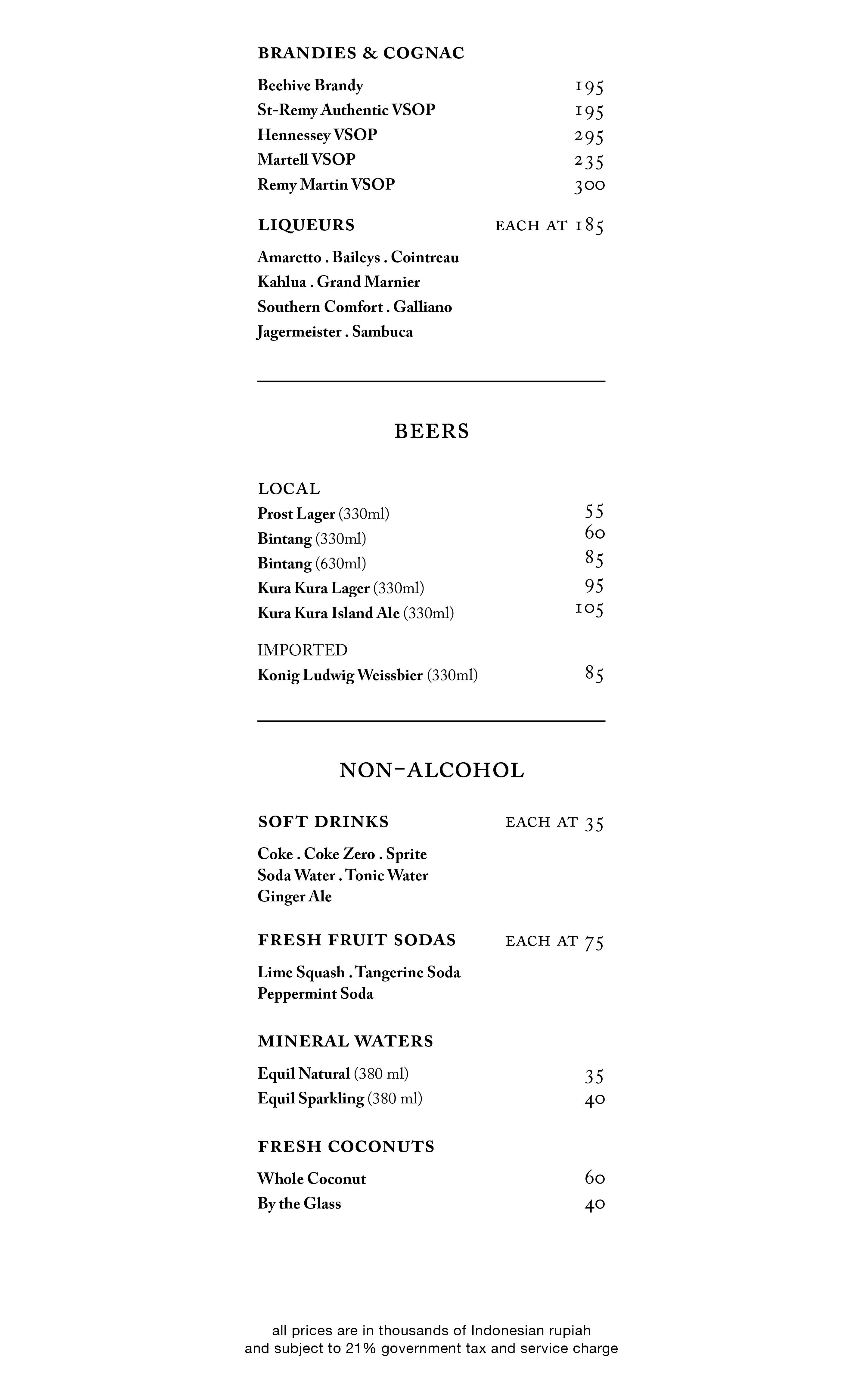 Drinks